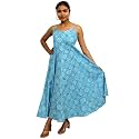 JAIPUR HAND BLOCK Cotton Sleeveless Long Flared