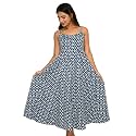 JAIPUR HAND BLOCK Cotton Sleeveless Long Flared