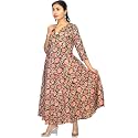 JAIPUR HAND BLOCK Cotton Sleeveless Long Flared
