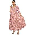 JAIPUR HAND BLOCK Cotton Sleeveless Long Flared