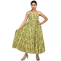 JAIPUR HAND BLOCK Cotton Sleeveless Long Flared