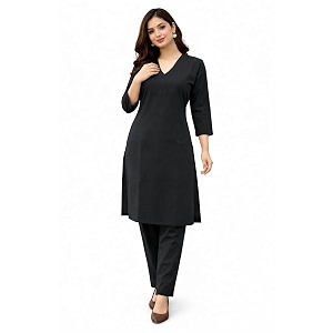 JAIPUR HAND BLOCK Womens Cotton plain Straight