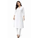 JAIPUR HAND BLOCK Womens Cotton plain Straight
