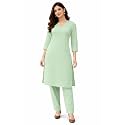 JAIPUR HAND BLOCK Womens Cotton plain Straight