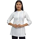 JAIPUR HAND BLOCK Womens Pintuck Plain Short
