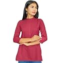 JAIPUR HAND BLOCK Womens Pintuck Plain Short