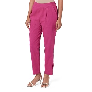 Jaipur Kurti Womens Pleat-Front Regular Pants