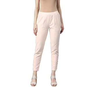 Jaipur Kurti Womens Pleat-Front Regular Pants