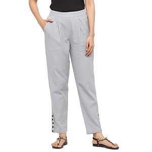 Jaipur Kurti Womens Pleat-Front Regular Pants
