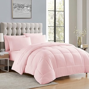 machine stitch quilted comforterquilt bed cover for single size bed luxury breathable cozy super soft comforter 60x90 inches pink
