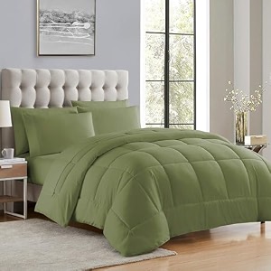 machine stitch quilted comforterquilt bed cover for doubleking size bed luxury breathable cozy super soft comforter 90x100 inches mint green