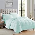 Machine Stitch Quilted Comforter/Quilt Bed Cover for Single Size Bed Luxury Breathable Cozy Super Soft Comforter (60x90 Inches) (Sky Blue)