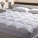 Mattress Padding Mattress Topper 3000 GSM Queen Size Bed Finest Imported Super Microfiber for Extra Softness- 60 Inch X 75 Inch-White