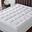 Soft 1000 GSM Mattress Padding/Topper for Comfortable Sleep (White, 5Ft x 6 Ft - Queen 60X72Inch, Polycotton)