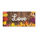 JaipurCrafts Premium Flowers Love Printed Wooden Key Holder (29 cm x 14.5 cm x 0.4 cm) - 7 Hooks