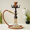 JaipurCrafts Premium King Designer D Base Style Red Brown Hookah Set (17 Inches) Hokka For Home Decor
