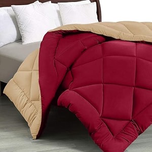 jaipurfabric microfiber 300 gsm solid double bed reversible ac comforterblanket for winterquiltduvets 8434 x 9334 pink-off white
