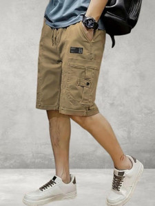 JaiShiv Solid Men Reversible Black Cargo Shorts