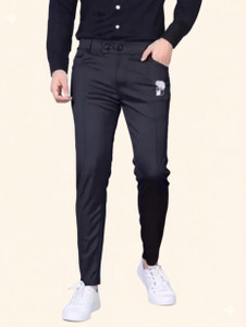 Jaishreekedar Regular Fit Men Black Trousers