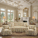 JaiSingh Polycotton 311 Seater Sofa Floral Cover