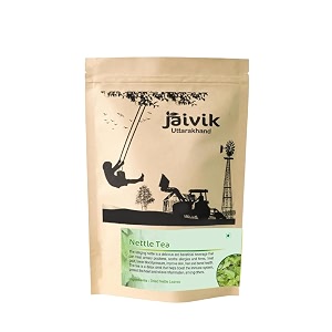 jaivik uttarakhand - nettle dried leaves tea 50 g caffeine free helps with kidney detox blood sugar blood purify