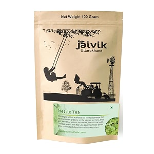 jaivik uttarakhand - nettle leaves tea 100 g nutrient-rich herbal infusion unique blend crafted loose leaf pack of 1