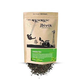 jaivik uttarakhand - green herbal tea organic weight loss energy brew no sugar decaf nutrition pack for healthy lifestyle