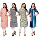 JAKHANA Women39s Crepe Printed Casual Straight Calf