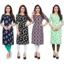 JAKHANA Women39s Crepe Printed Casual Straight Calf