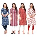JAKHANA Women39s Crepe Printed Casual Straight Calf