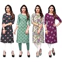 JAKHANA Women39s Crepe Printed Casual Straight Calf