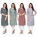 JAKHANA Women39s Crepe Printed Casual Straight Calf