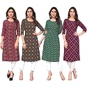JAKHANA Women39s Crepe Printed Casual Straight Calf