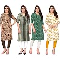 JAKHANA Women39s Crepe Printed Casual Straight Calf