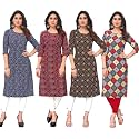 JAKHANA Women39s Crepe Printed Casual Straight Calf
