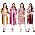 JAKHANA Women39s Crepe Printed Casual Straight Calf