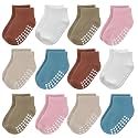 JAKIDAR 12-Pair Baby Socks Non-Slip Cotton Toddler