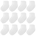 JAKIDAR 12-Pair Baby Socks Non-Slip Cotton Toddler
