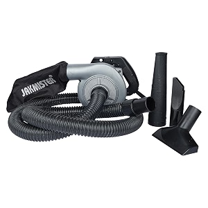 jakmister air blower corded electric heavy duty silver 950w portable anti-vibration leaf vacuum instant start with collection bag user manual 15 kg