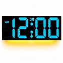 JALL 22.1534 Large Digital Wall Clock with