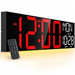 JALL 30 inch Oversized Digital Wall Clock