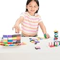Amazon Brand - Jam &amp; Honey- 54pcs Premium Hardwood Tumbling Tower,4 Dices | Wooden Building Blocks | Stacking Tower Game |Party Game, Birthday Gift for Adults and Kids Age 6+, Multiplayers