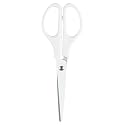 JAM PAPER Arts &amp; Crafts Scissors - 6 3/4 Inch - White - Ergonomic Handle &amp; Stainless Steel Pointed Tip Blades - Sold Individually