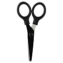 JAM PAPER Multi-Purpose Mini Scissors - 5 Inch - Black - Soft Grip &amp; Stainless Steel Precision Blades - Sold Individually
