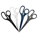 JAM PAPER Multi-Purpose Precision Scissors Set - 8 Inch - Business Assortment - Ergonomic Handle & Stainless Steel Blades - 4/Pack