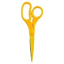JAM PAPER Multi-Purpose Precision Scissors - 8 Inch - Yellow - Ergonomic Handle &amp; Stainless Steel Blades - Sold Individually