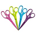 JAM PAPER Multi-Purpose Precision Scissors Set - 8 Inch - Spring Assortment - Ergonomic Handle &amp; Stainless Steel Blades - 4/Pack