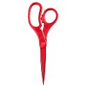 JAM PAPER Multi-Purpose Precision Scissors - 8 Inch - Red - Ergonomic Handle &amp; Stainless Steel Blades - Sold Individually