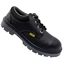 Jama Safety Shoe JS-062 | Steel Toe Shoes, Slip Resistant, Leather Upper, Oil &amp; Water Resistant | Size 10 UK/INDIA