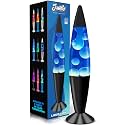 JAMBO 16" Beautiful Lamp- Blue with White/Blue Wax, Relaxing Liquid Lamp for Living Room Office Bedroom Adults Teens Kids, Magma Light, Night Light Nightlight, Home Decor